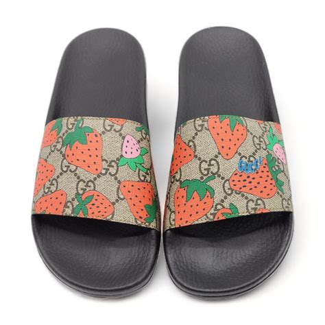 gucci strawberry slides nordstrom